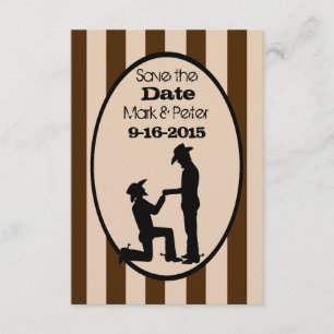 Cartes De Mariage Gay Personnalisées Save-The-Date
