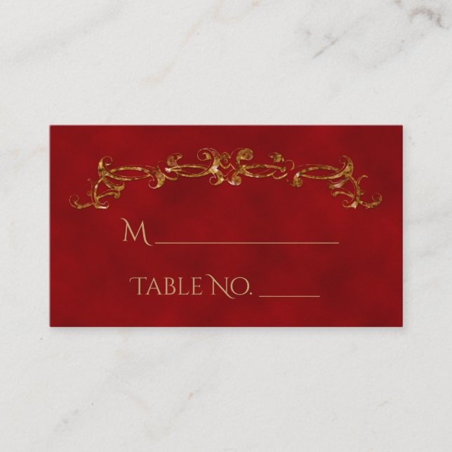 Cartes de Mariage indiennes Red et Gold Peacock (Devant)