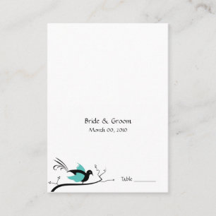 Cartes de Mariage Inséparable bleu