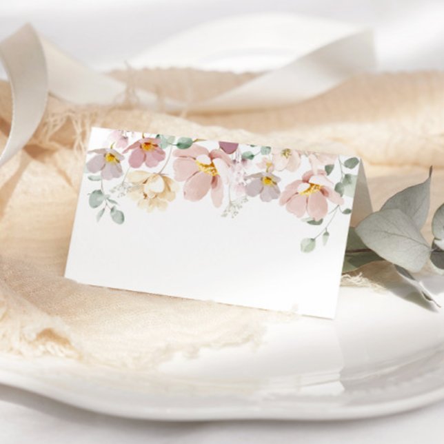 Cartes de mariage minimaliste fleur sauvage (Créateur téléchargé)