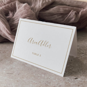 Cartes de Mariage minimaliste Or
