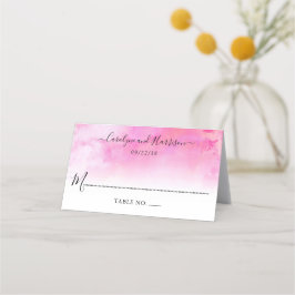 Cartes de Mariage Ombre Aquarelle - Rose