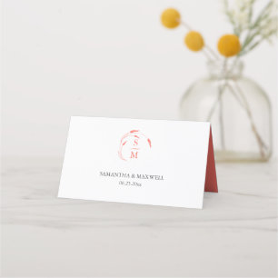Cartes de Mariage personnalisées Monogramme