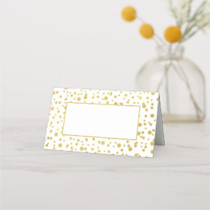 Cartes de Mariage pliées Gold Confetti
