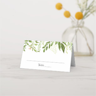Cartes de Mariage pliées, Vert