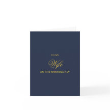 Cartes de mariage pour ma femme