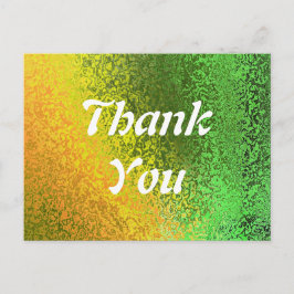 Cartes de mariage Remerciements Vert Jaune Automne