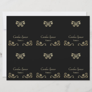 Cartes de Mariage Rose gothique