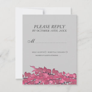 Cartes de mariage RSVP ou Cartes de réponse du Mar