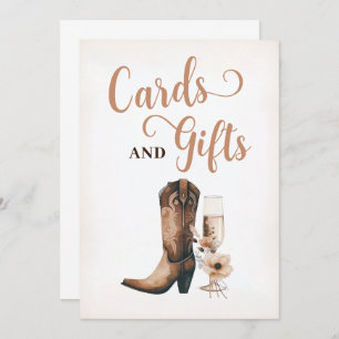 Cartes de Mariage Rustique Occidental & Cadeaux Ca