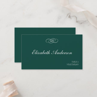Cartes de mariage vert émeraude