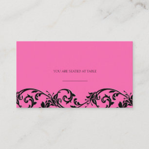 Cartes de Mariage vintage à balayage rose