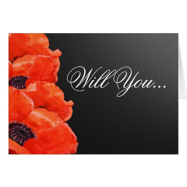 Cartes de mariée personnalisées pour l'animateur O (Devant Horizontal)