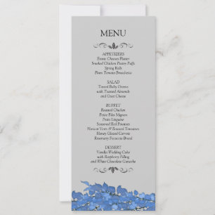Cartes de Menu de Réception de Mariage