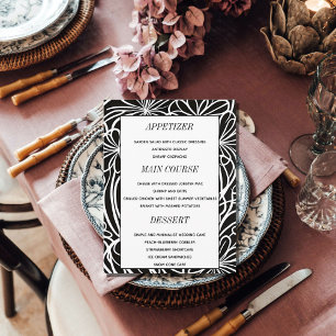 Cartes de menu Elegant Custom Photo Mariage
