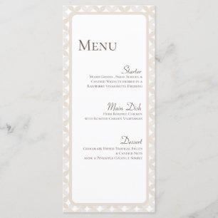 Cartes de menu personnalisées Boho Mariage