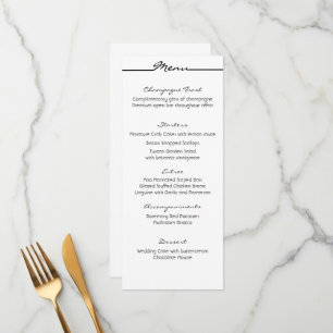 Cartes de menu "Scribbles"