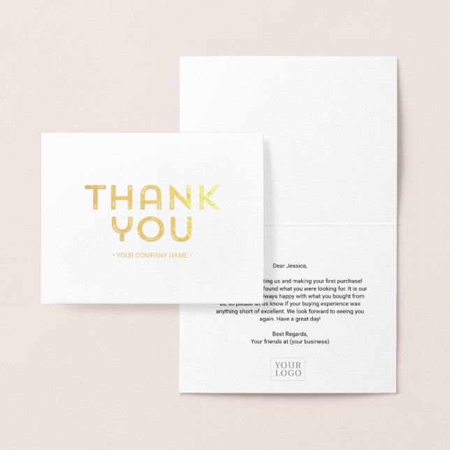 Cartes de Merci d'affaires rousse (Affichage)