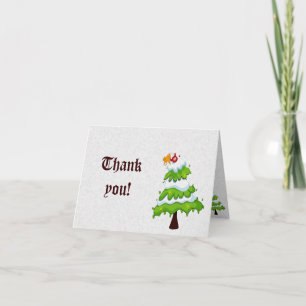 Cartes de Merci d'arbre de Noël