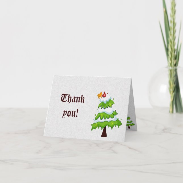 Cartes de Merci d'arbre de Noël (Devant)