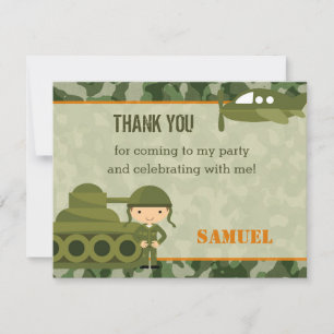 Cartes de Merci d'armée personnalisées