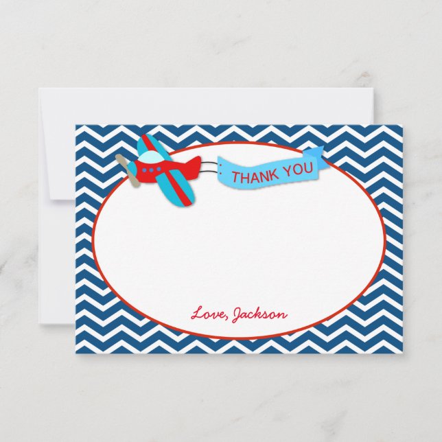 Cartes de Merci d'avion (Devant)