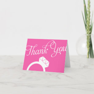 Cartes de Merci de bague de fiançailles