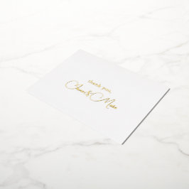 Cartes de Merci de calligraphie Élégantes Personna