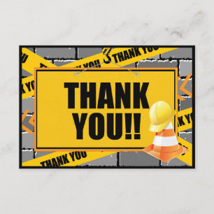 Cartes de Merci de construction