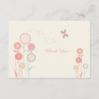 Cartes de Merci de journée de printemps