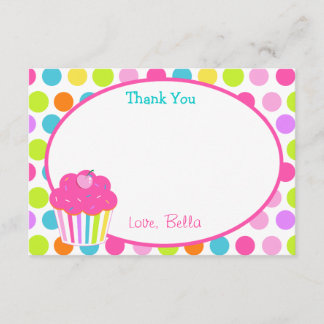 Cartes de Merci de petit gâteau