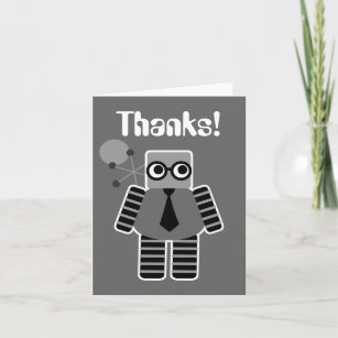 Cartes de Merci de robot de geek