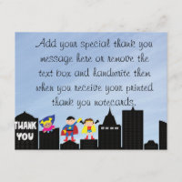 Cartes de Merci de superhéros
