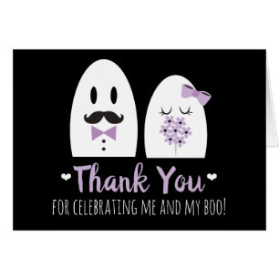 Cartes de Merci de wedding shower de Halloween