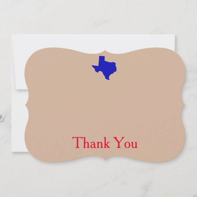 Cartes de Merci du Texas (Devant)