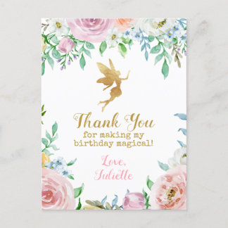 Cartes de Merci Fairy Party