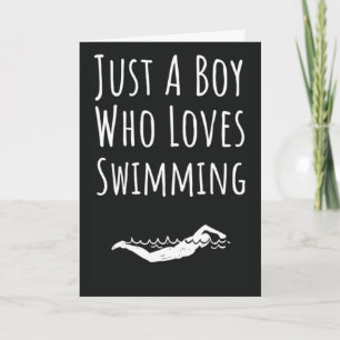 Cartes de natation mignonnes pour bébés garçons na