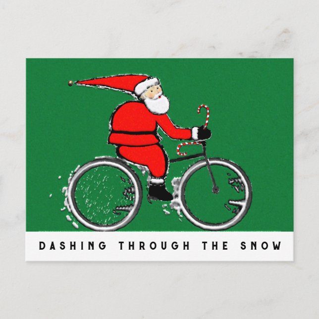 Cartes de Noël à vélo (Devant)