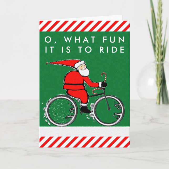 cartes de Noël à vélo (Devant)