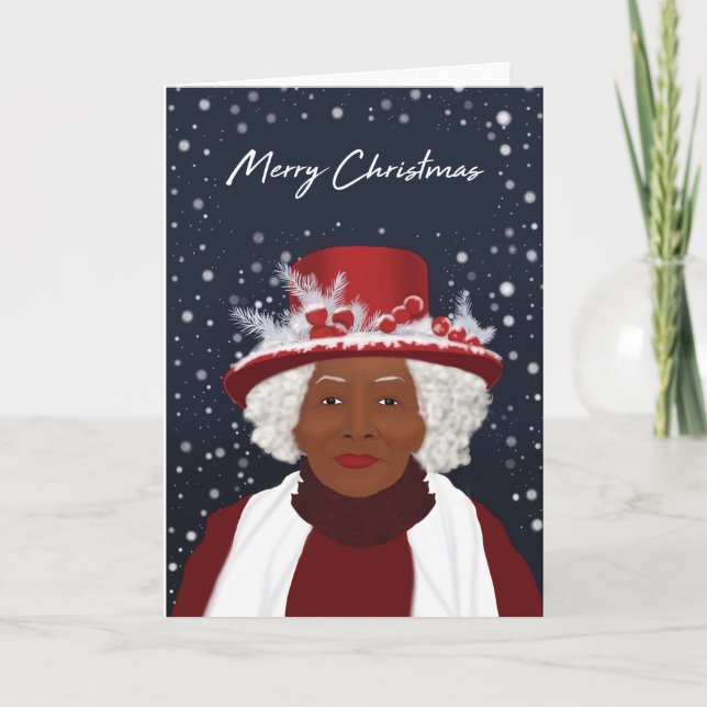 Cartes de Noël afro-américaines (Devant)