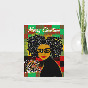 Cartes de Noël afro-américaines Boss Lady