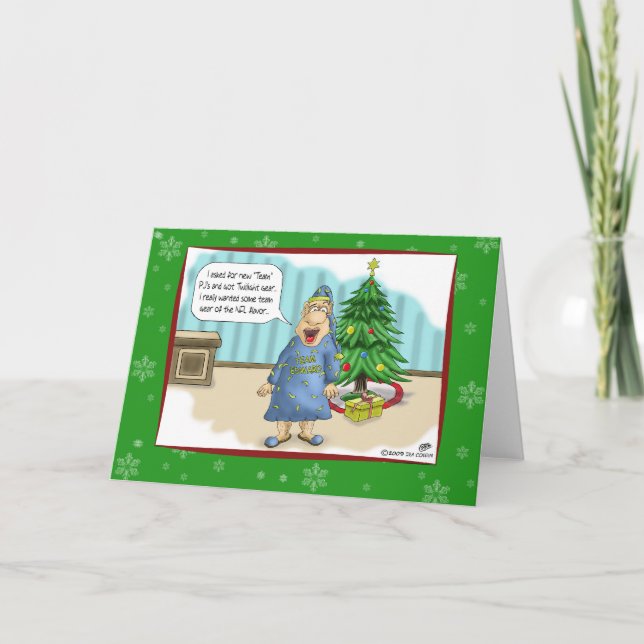 Cartes de Noël amusantes : Cadeau crépusculaire po (Devant)