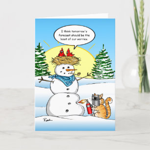 Cartes de Noël amusantes   Salutation de vacances 