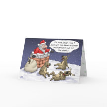Cartes de Noël amusantes : Stuck
