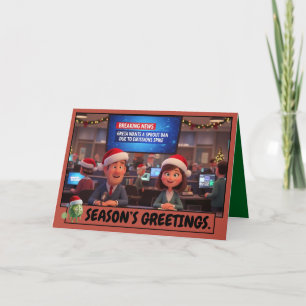 Cartes de Noël avec un slogan drôle sur un thème G