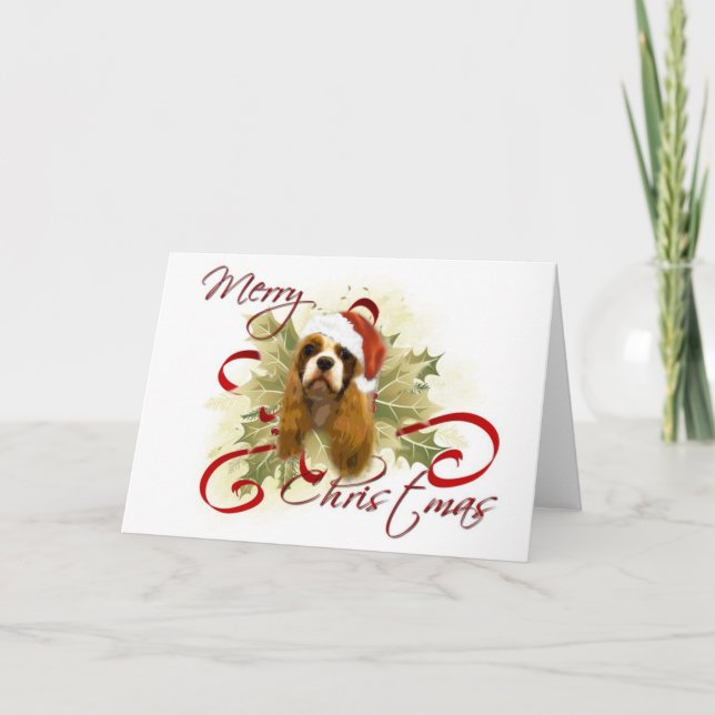 Cartes de Noël Cavalier King Charles Spaniel (Devant)
