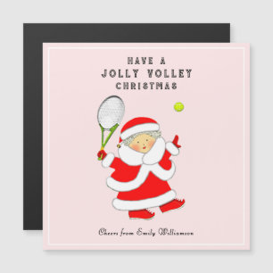 Cartes de Noël créatives de tennis pour les fêtes