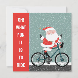 Cartes de Noël Cycliste Vacances
