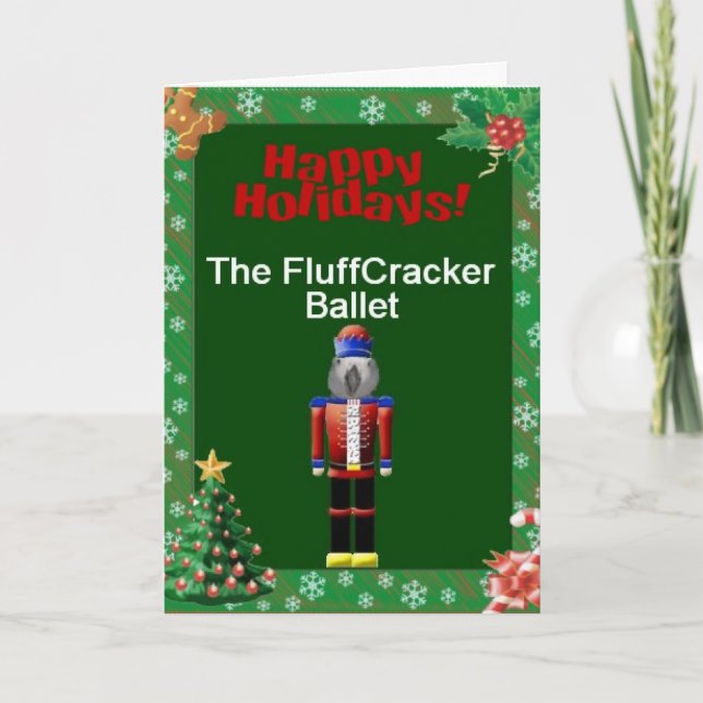 Cartes de Noël de ballet de Fluffcracker de (Devant)