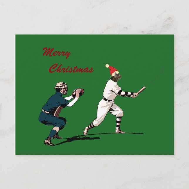 cartes de noël de baseball (Devant)